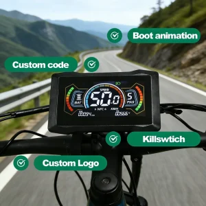 Custom Ebike Instrument Panel Factory for Urban Cycling with HD Speed and Mileage Bicycle Computer