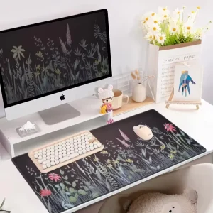 Custom Ergonomic Gaming Mouse Pad Natural Rubber & Polyester Fabric Non slip Custom Sizes in Stock for Home Office Use