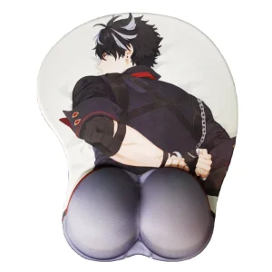 Custom Ergonomic Mouse Pad with Wrist Support Non Slip Backing Anime Cute Breast Butt Gel Mouse Pad Pain Relief for Gaming