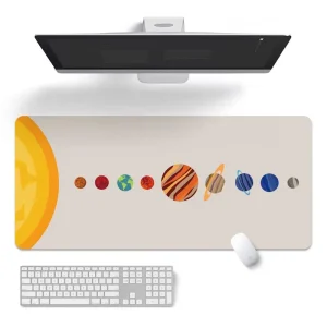 Custom Full Colour Heated Anti-Slip Rubber Polyester Fabric Gaming Mouse Pad Mat