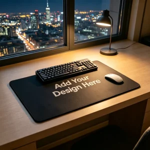 Custom Gaming Logo Mouse Pad Non Slip Thick Descriptive Edge
