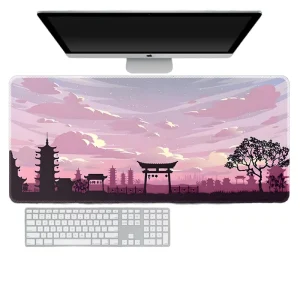 Custom Gaming Mouse Keyboard Pad XL Large Desk Mat with Rubber Base Stitched Edges PC Use in Stock