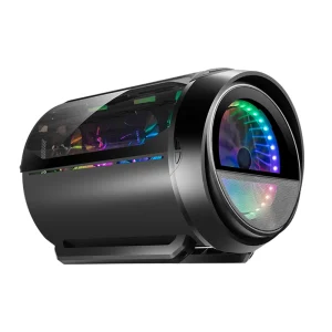 Custom Glass BTX Desktop PC Case with Fan LED Gaming Tower