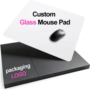Custom Glass Gaming Mousepad AG Oil Sand AF Coating 2.5D Edge Non Slip 2mm 3mm Anime Cartoon Any Size Design Gift Box OEM