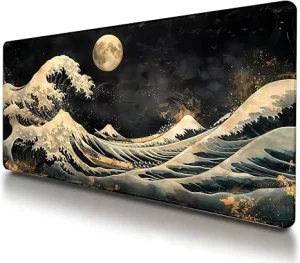 Custom HD Anime Moon Pattern Large Game Mouse Pad Non Slip Base Wear Resistant and Waterproof Stock for Office