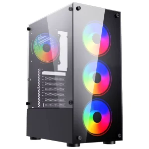 Custom HTPC Computer Case, Small Desktop PC Chassis, Office Micro ATX