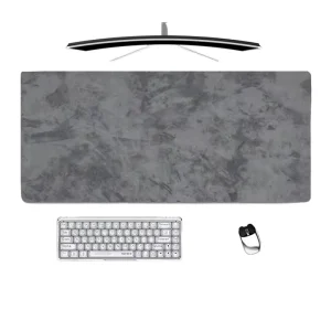 Custom High Quality Gray Mouse Pads XXL Large Desk Pad Mousepad logo Gray Waterproof Stitching Edge Gaming Mouse Pad Custom
