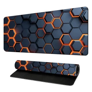 Custom Honeycomb Rubber Base Gaming Mouse Pad Sublimation Full Size Desk Mat Eco-Friendly Ergonomic Comfort