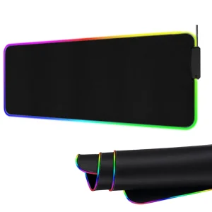 Custom Large Fabric Mousepad 4 HUB USB Port Mouse Pads With LED Light Gaming RGB Mouse Pad