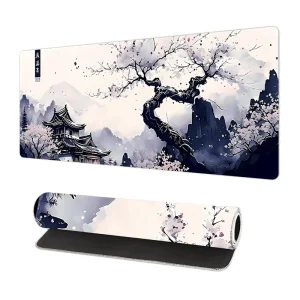 Custom Large Japanese Style Anime Gaming Mouse Pad XL Non Slip Rubber Base Water Resistant Scratch Proof Sublimation Stock