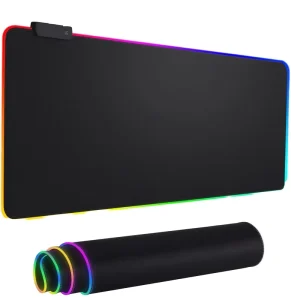 Custom Large LED Gaming RGB Mouse Pad Manufacturer Mousepad Non Slip Rubber Base Computer Keyboard Pad Mat USB Plug