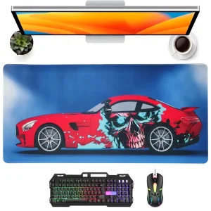 Custom Large Racing Cartoon Gaming Mouse Pad for Office, Laptop, or PC