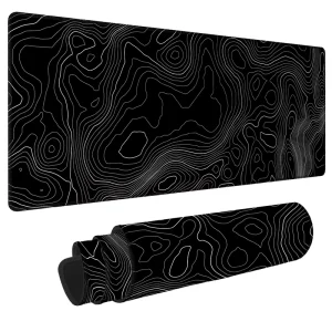 Custom Logo Non Slip Base and Stitched Edge Long Computer Keyboard Gaming Mouse Pad