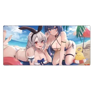 Custom Logo Non Toxic Gaming Mouse Pads XXL Desk Mats Sexy Anime Girl Natural Rubber Fabric 3 5mm Thick Customizable Size Color