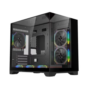 Custom MATX Gaming PC Case Tempered Glass Mid-Tower Three-Sided ITX Case
