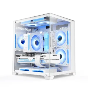 Custom MATX Mid Tower PC Gaming Case with Tempered Glass Panel