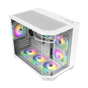 Custom Micro ATX PC Case Gaming Case Gamer PC Cabinet Chassis Desktop Casing Tempered Glass Computer Cases