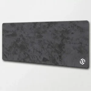 Custom Minimalist Cement Gray Desk Mat XXL Waterproof Gaming Mouse Pad Stitched Edge OEM Custom Logo Manufacturer