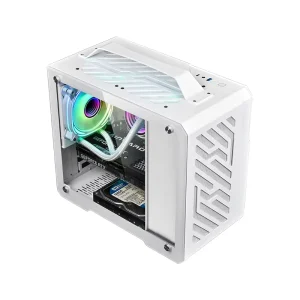 Custom New Style Mid Tower M ATX Mini ITX Computer Cases & Towers Portable Desktop Office PC Cabinet Computer Case