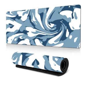 Custom Non slip Gaming Mouse Pad Abstract Fluid Design Mousepad Gamer Large Sublimation Desk Pad With Logo & Art