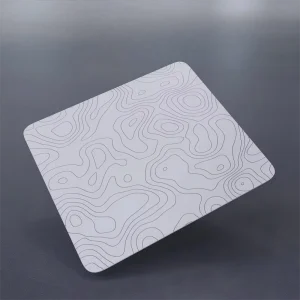 Custom Oil Sand Shark-Style High-Speed Low-Noise Scratch-Resistant Uncoated Tempered Glass Mouse Pad