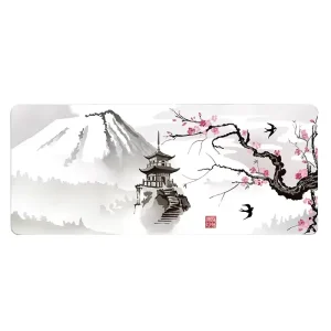 Custom Printed Cartoon Waterproof XXL Extended Gaming Mouse Pad Rubber Ultra-Smooth Fabric Surface Stitched Edges PC Use