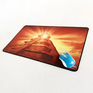 Custom Printed Computer Sublimation Desk Mat Stitched Edge Personalized Logo XXL Gaming Office Keyboard Mouse Desk Mat