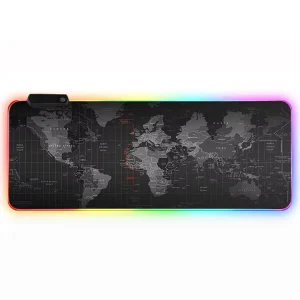 Custom RGB Gaming Mouse Pad 3mm Rubber Backing with Wireless Charging for Computer and Laptop