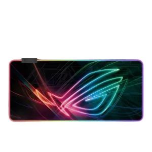 Custom RGB Gaming Mouse Pad Large Personalized Logo 3mm Rubber Waterproof Fabric Printed