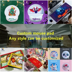 Custom Rubber Gaming Mouse Pad and Keyboard Mat with Printed Designs Personalized Logo Sublimation Factory