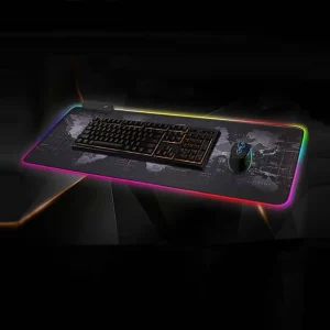 Custom Rubber Leather Glowing Keyboard Led Gaming RGB Mouse Pad Mousepad Montian Gamer Tapis De Souris Desk Mat Mats Mouse Pads