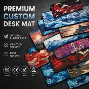 Custom Rubber Mousepad XXL Gaming Desk Mat Waterproof Polyester Fabric Gaming Pad Sublimation Mouse Pad Customizable Mouse Mat