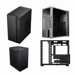 Custom Sheet Metal ATX PC Chassis Matte Black Computer Tower Case Metal Shell OEM Service