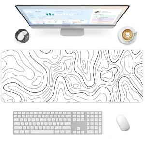 Custom Size Rectangular Office Desk Mat Non-Slip Waterproof Rubber Gaming Mouse Pad