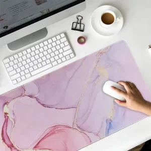 Custom Sublimated Mouse Pad Gaming Large Size of Marble Pattern Keyboard Mat for Office Computer