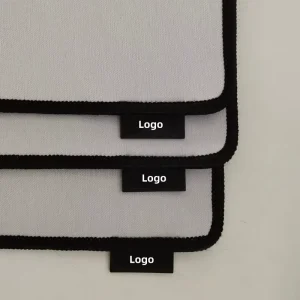 Custom Thickness Cuttable Water-Resistant Natural Rubber Gaming Blank Mouse Pad with Woven Label