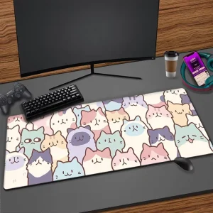 Custom Waterproof Heated Wireless Charging Gaming Mouse Pad Rubber Base Design Office Use in Stock