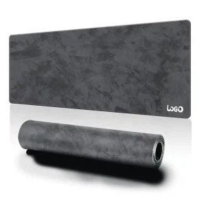 Custom XXL Large Cement Gray Waterproof Gaming Mouse Pads Stitching Edge Big Desk Mat Computer Mouspad Gray