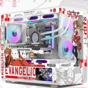 Customizable Akria H6 Theme 5 Inch LCD Screen Pc Case Seaview Room Supports MATX Motherboard Glass Side