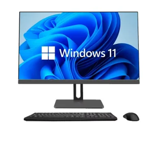 Customizable Black White Colors Wall mountable All in One Computer 24 Inch Office Computer AIO PC for School Hotel