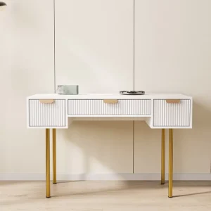 Customizable Modern Wooden PC Desk with Drawer for Home Office
