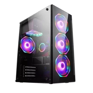 Customized ATX Cooling Tower Desktop Gaming PC Case Plastic Parts Aluminum Alloy