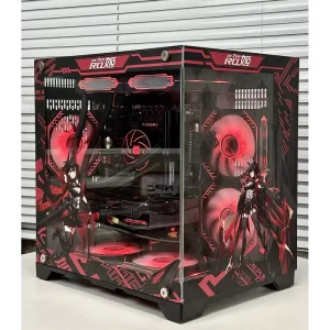 Customized M ATX Sea View Room Visualization New Design Computer Case Cool Towers PC Case Featuring Character Themed Metal