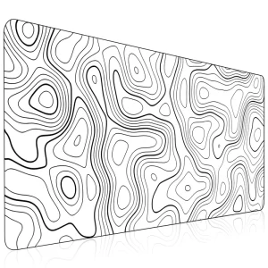 Customized Premium Textured Rubber Anti slip Gaming Mouse Pad with Wrist Rest Large Desk Mat PC Compatible in Stock