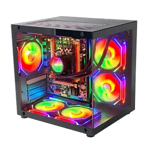 Customized Tempered Glass ATX Mid Tower Gaming PC Case