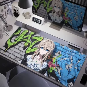 Customized Tempered Glass Anime Cartoon Non Slip Water Resistant Scratch Proof Gaming Mouse Pad 90x40cm for Gifts OEM Available