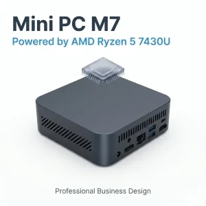 Customized logo Mini Desktop Computer Equipped with AMD Ryzen 5 7430U Processor DDR4 Memory Premium Mini AI PCs Open Claw