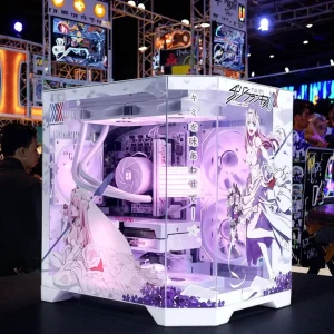 DARLING in the FRANXX CODE 002 Custom Anime Computer Cases Full Side Tempered Glass M ATX Mini Mid Tower PC Case Gaming Computer