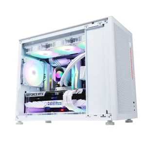 DIY Graffiti Design CPU Cooler Gaming PC Case M-ATX/ITX Desktop Computer Case with USB 3.0 and Type-C Interface