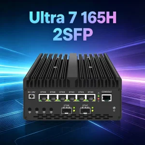 Ddr5 96Gb Ubuntu Linux Server 4G 5G Wifi 10G Sfp Ultra 7 165H Industrial Computer Dp Opnsense Pfsense Mikrotik Server Firewall